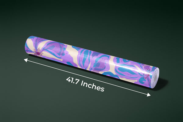 Abstract Purple Flowers Wallpaper, Seamless Pattern Mural, Oversized Custom Size Wall Art, Non - Woven, Non - Adhesive, Modern Wall Paper, Removable - Adawall Wallpaper - Registered Trade Accounts Only, Wallpaper Wholesale Account - W77737 - Adawall Wholesale - Wallpaper Wholesaler