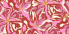 Abstract Red Flowers Wallpaper, Seamless Pattern Mural, Oversized Custom Size Wall Art, Non - Woven, Non - Adhesive, Modern Wall Paper, Removable - Adawall Wallpaper - Registered Trade Accounts Only, Wallpaper Wholesale Account - W77741 - Adawall Wholesale - Wallpaper Wholesaler