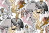 Abstract Sculpture Wallpaper, Seamless Pattern Mural, Oversized Custom Size Wall Art, Non - Woven, Non - Adhesive, Modern Wall Paper, Removable - Adawall Wallpaper - Registered Trade Accounts Only, Wallpaper Wholesale Account - W78098 - Adawall Wholesale - Wallpaper Wholesaler