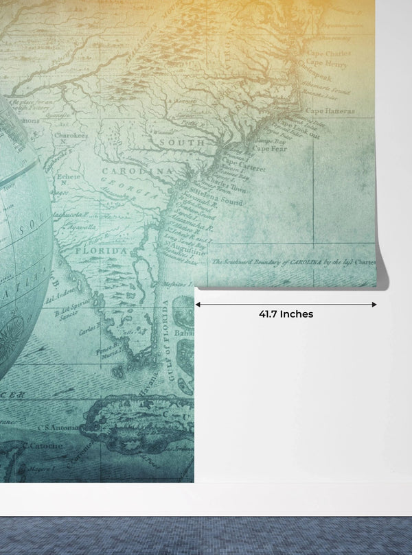 Ancient Globe Wallpaper, World Map Background Mural, Oversized Custom Size Wall Art, Non - Woven, Non - Adhesive, Modern Wall Paper, Removable - Adawall Wallpaper - Registered Trade Accounts Only, Wallpaper Wholesale Account - W77792 - Adawall Wholesale - Wallpaper Wholesaler