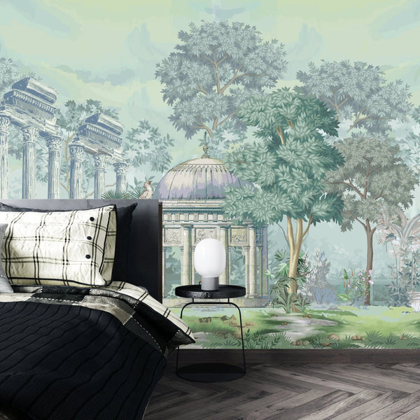 Ancient Greek Architecture Wallpaper, Garden Mural, Oversized Custom Size Wall Art, Non - Woven, Non - Adhesive, Modern Wall Paper, Removable - Adawall Wallpaper - Registered Trade Accounts Only, Wallpaper Wholesale Account - W77760 - Adawall Wholesale - Wallpaper Wholesaler