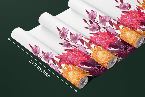 Art Floral Wallpaper, Seamless Pattern Mural, Oversized Custom Size Wall Art, Non - Woven, Non - Adhesive, Modern Wall Paper, Removable - Adawall Wallpaper - Registered Trade Accounts Only, Wallpaper Wholesale Account - W78072 - Adawall Wholesale - Wallpaper Wholesaler