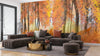 Autumn Forest Wallpaper, Oil Painting Mural, Oversized Custom Size Wall Art, Non - Woven, Non - Adhesive, Modern Wall Paper, Removable - Adawall Wallpaper - Registered Trade Accounts Only, Wallpaper Wholesale Account - W78164 - Adawall Wholesale - Wallpaper Wholesaler