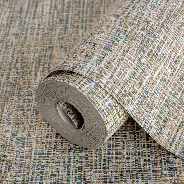 Basket Weave Woven Textile Wallpaper, Green, Blue, Red Realistic 3D Textured Fabric Linen Multi - Color Wallcovering - Adawall Wallpaper - Registered Trade Accounts Only, Wallpaper Wholesale Account - 1111-3 - Adawall Wholesale - Wallpaper Wholesaler