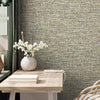 Basket Weave Woven Textile Wallpaper, Green, Blue, Red Realistic 3D Textured Fabric Linen Multi - Color Wallcovering - Adawall Wallpaper - Registered Trade Accounts Only, Wallpaper Wholesale Account - 1111-3 - Adawall Wholesale - Wallpaper Wholesaler