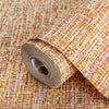 Basket Weave Woven Textile Wallpaper, Orange Realistic 3D Textured Fabric Linen Multi - Color Wallcovering - Adawall Wallpaper - Registered Trade Accounts Only, Wallpaper Wholesale Account - 1111-4 - Adawall Wholesale - Wallpaper Wholesaler