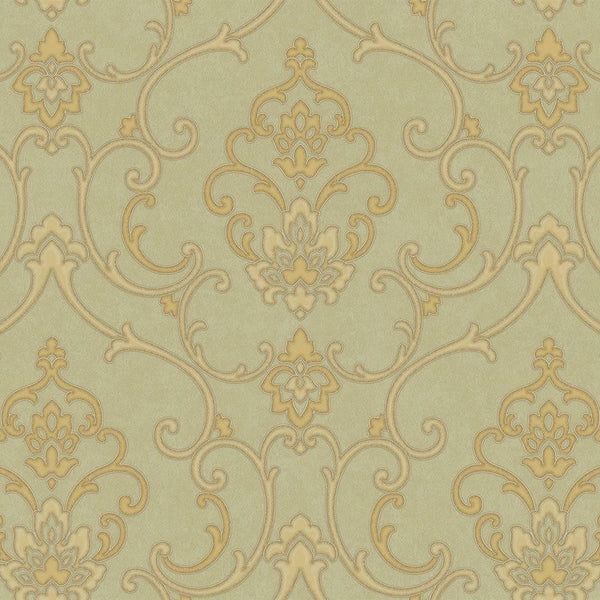 Beautiful Damask Deep Embossed Wallpaper, 3D Textured Wallcovering, Traditional, Extra Large 114 sq ft Roll, Elegant Wallpaper, Washable - Walloro High End Wallcoverings & More