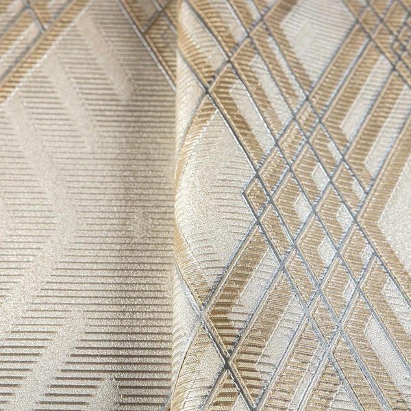 Beige, Brown Luxurious Argyle Pattern Embossed Wallpaper, Diomand Shape 3D Textured Shimmering - Adawall Wallpaper - Registered Trade Accounts Only, Wallpaper Wholesale Account - 1213-3 - Adawall Wholesale - Wallpaper Wholesaler