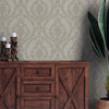 Beige Deep Embossed Wallpaper, Light Gray, White Luxury 3D Non - Pasted Wallcovering, Shimmering, Traditional Non - Woven Wall Decor - Adawall Wallpaper - Registered Trade Accounts Only, Wallpaper Wholesale Account - 1401-4 - Adawall Wholesale - Wallpaper Wholesaler