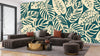 Beige Leaves Wallpaper, Seamless Pattern Mural, Oversized Custom Size Wall Art, Non - Woven, Non - Adhesive, Modern Wall Paper, Removable - Adawall Wallpaper - Registered Trade Accounts Only, Wallpaper Wholesale Account - W77734 - Adawall Wholesale - Wallpaper Wholesaler