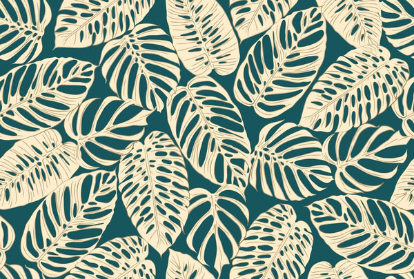 Beige Leaves Wallpaper, Seamless Pattern Mural, Oversized Custom Size Wall Art, Non - Woven, Non - Adhesive, Modern Wall Paper, Removable - Adawall Wallpaper - Registered Trade Accounts Only, Wallpaper Wholesale Account - W77734 - Adawall Wholesale - Wallpaper Wholesaler