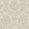 Beige Rich Baroque Damask Wallpaper Deep Embossed Shimmering Vintage Design - Walloro High End Wallcoverings & More