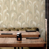 Beige Round Shapes Deep Embossed Wallpaper, Modern Geometric Flocked Wallcovering - Adawall Wallpaper - Registered Trade Accounts Only, Wallpaper Wholesale Account - 1209-3 - Adawall Wholesale - Wallpaper Wholesaler