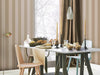 Beige Timeless Bold Striped Wallpaper, Flocked Textured Velvet Feeling Thick Lines Wallcovering - Adawall Wallpaper - Registered Trade Accounts Only, Wallpaper Wholesale Account - 3704-5 - Adawall Wholesale - Wallpaper Wholesaler
