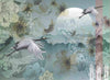 Birds Scene Wallpaper, Botanical Tropical Wallpaper, Nature, Customized Wall Mural, Durable, Non - Woven Wall Paper, Non - Adhesive, Removable - Adawall Wallpaper - Registered Trade Accounts Only, Wallpaper Wholesale Account - A304-1 - Adawall Wholesale - Wallpaper Wholesaler