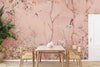 Birds Trees Nature Scene Wallpaper, Tropical Botanical Wall Mural, Pink Customized Wallpaper, Home Decor, Bedroom, Store, Forest Large Wall Art - Adawall Wallpaper - Registered Trade Accounts Only, Wallpaper Wholesale Account - A305-2 - Adawall Wholesale - Wallpaper Wholesaler