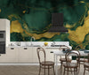 Black and Green Marble Wallpaper, Abstract Mural, Oversized Custom Size Wall Art, Non - Woven, Non - Adhesive, Modern Wall Paper, Removable - Adawall Wallpaper - Registered Trade Accounts Only, Wallpaper Wholesale Account - W77920 - Adawall Wholesale - Wallpaper Wholesaler