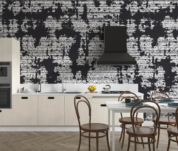 Black Grunge Texture Wallpaper, White Background Mural, Oversized Custom Size Wall Art, Non - Woven, Non - Adhesive, Modern Wall Paper, Removable - Adawall Wallpaper - Registered Trade Accounts Only, Wallpaper Wholesale Account - W77533 - Adawall Wholesale - Wallpaper Wholesaler