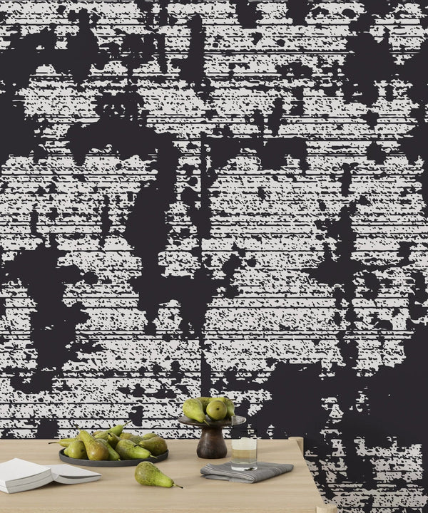 Black Grunge Texture Wallpaper, White Background Mural, Oversized Custom Size Wall Art, Non - Woven, Non - Adhesive, Modern Wall Paper, Removable - Adawall Wallpaper - Registered Trade Accounts Only, Wallpaper Wholesale Account - W77533 - Adawall Wholesale - Wallpaper Wholesaler