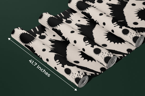 Black Splashes Wallpaper, Seamless Pattern Mural, Oversized Custom Size Wall Art, Non - Woven, Non - Adhesive, Modern Wall Paper, Removable - Adawall Wallpaper - Registered Trade Accounts Only, Wallpaper Wholesale Account - W78182 - Adawall Wholesale - Wallpaper Wholesaler
