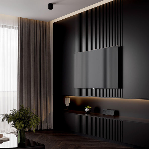 Black Wall Panel, PS Wall Home Decoration Panel-Premium Quality - Adawall -Houston Wallpaper Store - Walcoverings, Curtains & Wall Panels
