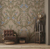 Blossom Chinoiserie Floral Wall Mural, Flower Bloom Brown Wallpaper, Large Botanical Customized Wall Art, Non - Woven, Non - Adhesive, Removable - Adawall Wallpaper - Registered Trade Accounts Only, Wallpaper Wholesale Account - SE307-1 - Adawall Wholesale - Wallpaper Wholesaler