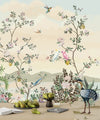 Blossom Chinoiserie Wallpaper, Birds Mural, Oversized Custom Size Wall Art, Non - Woven, Non - Adhesive, Modern Wall Paper, Removable - Adawall Wallpaper - Registered Trade Accounts Only, Wallpaper Wholesale Account - W77815 - Adawall Wholesale - Wallpaper Wholesaler