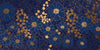 Blue and Gold Floral Wallpaper, Seamless Pattern Mural, Oversized Custom Size Wall Art, Non - Woven, Non - Adhesive, Modern Wall Paper, Removable - Adawall Wallpaper - Registered Trade Accounts Only, Wallpaper Wholesale Account - W77846 - Adawall Wholesale - Wallpaper Wholesaler