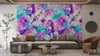 Blue And Purple Texture Wallpaper, Liquid Splash Mural, Oversized Custom Size Wall Art, Non - Woven, Non - Adhesive, Modern Wall Paper, Removable - Adawall Wallpaper - Registered Trade Accounts Only, Wallpaper Wholesale Account - W77574 - Adawall Wholesale - Wallpaper Wholesaler