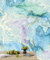 Blue Marble, Purple Ink Wallpaper, Gold Abstract Mural, Oversized Custom Size Wall Art, Non - Woven, Non - Adhesive, Modern Wall Paper, Removable - Adawall Wallpaper - Registered Trade Accounts Only, Wallpaper Wholesale Account - W77914 - Adawall Wholesale - Wallpaper Wholesaler
