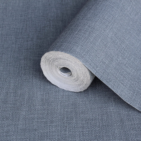 Blue Muse Linen Texture Wallpaper, Natural Wallpaper, Modern & Minimalist Wall Covering, Modern Look Neutral Colors Glittering Wallcovering - Adawall Wallpaper -Registered Trade Accounts Only, Wallpaper Wholesale Account - 25104-9 - Adawall Wholesale - Wallpaper Wholesaler