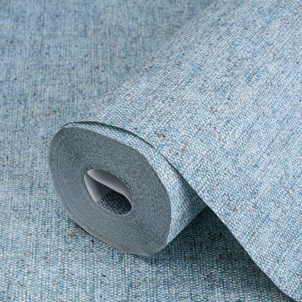 Blue Sparkling Linen Texture Textured Wallpaper, Classical Woven Fabric Decorative Wallcovering - Adawall Wallpaper - Registered Trade Accounts Only, Wallpaper Wholesale Account - 7816-9 - Adawall Wholesale - Wallpaper Wholesaler