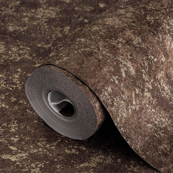 Brown Distressed Rustic 3D Embossed Wallpaper, Metallic Rich Textured Industrial Wallcovering - Adawall Wallpaper - Registered Trade Accounts Only, Wallpaper Wholesale Account - 7817-5 - Adawall Wholesale - Wallpaper Wholesaler