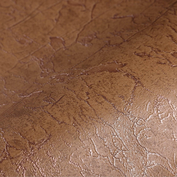 Brown Luxury Leather Look Faux Wallpaper, 3D Embossed textured, Metallic rustic Patterns Decor - Walloro High End Wallcoverings & More