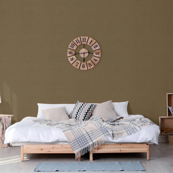 Brown Shiny Metallic Modern Wallpaper, 3D Deep Embossed Abstract Geometric Patterns Wall Paper - Walloro High End Wallcoverings & More