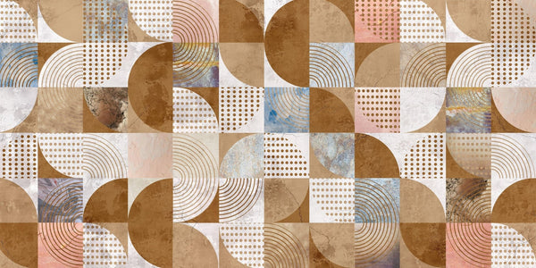 Brown Tones Wallpaper, Geometric Mural, Oversized Custom Size Wall Art, Non - Woven, Non - Adhesive, Modern Wall Paper, Removable - Adawall Wallpaper - Registered Trade Accounts Only, Wallpaper Wholesale Account - W77624 - Adawall Wholesale - Wallpaper Wholesaler