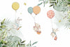 Bunnies Wallpaper, Fly Balloons Mural, Oversized Custom Size Wall Art, Non - Woven, Non - Adhesive, Modern Wall Paper, Removable - Adawall Wallpaper - Registered Trade Accounts Only, Wallpaper Wholesale Account - W77662 - Adawall Wholesale - Wallpaper Wholesaler