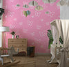 Butterflies, Pink Background Wallpaper, Seamless Pattern Mural, Oversized Custom Size Wall Art, Non - Woven, Non - Adhesive, Modern Wall Paper, Removable - Adawall Wallpaper - Registered Trade Accounts Only, Wallpaper Wholesale Account - W78017 - Adawall Wholesale - Wallpaper Wholesaler