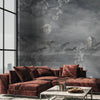 Celestial Moon Wall Mural, Moon Phases Gray Wallpaper, Large Space Custom Size Wall Covering, Non - Woven, Non - Pasted, Removable, Washable, Art - Adawall Wallpaper - Registered Trade Accounts Only, Wallpaper Wholesale Account - SE303-3 - Adawall Wholesale - Wallpaper Wholesaler