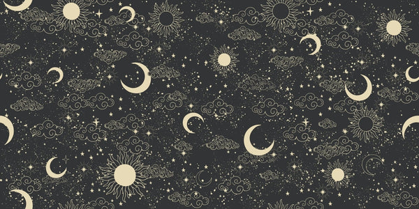 Celestial Pattern Wallpaper, Black Background Mural, Oversized Custom Size Wall Art, Non - Woven, Non - Adhesive, Modern Wall Paper, Removable - Adawall Wallpaper - Registered Trade Accounts Only, Wallpaper Wholesale Account - W77799 - Adawall Wholesale - Wallpaper Wholesaler
