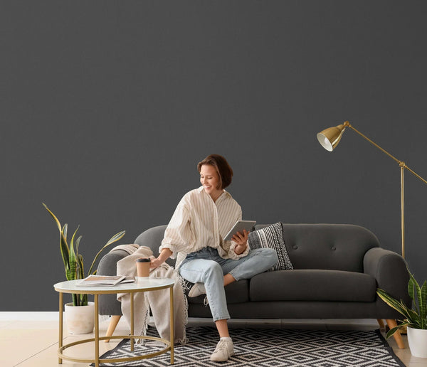 Charcoal Gray Wallpaper, Matte Gray Wallpaper, Modern & Minimalist Wall Covering,Modern Look Neutral Colors Glittering Wallcovering - Adawall Wallpaper - Registered Trade Accounts Only, Wallpaper Wholesale Account - 24201-8 - Adawall Wholesale - Wallpaper Wholesaler