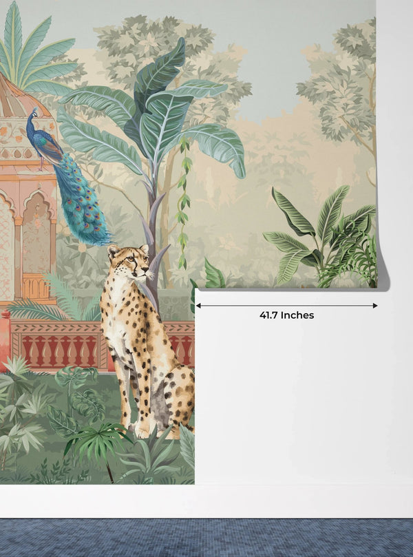 Cheetas Wallpaper, Garden Mural, Oversized Custom Size Wall Art, Non - Woven, Non - Adhesive, Modern Wall Paper, Removable - Adawall Wallpaper - Registered Trade Accounts Only, Wallpaper Wholesale Account - W77688 - Adawall Wholesale - Wallpaper Wholesaler
