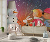 Children and Animals Wallpaper, Build a Snowman Mural, Oversized Custom Size Wall Art, Non - Woven, Non - Adhesive, Modern Wall Paper, Removable - Adawall Wallpaper - Registered Trade Accounts Only, Wallpaper Wholesale Account - W78134 - Adawall Wholesale - Wallpaper Wholesaler