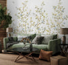 Chinoiserie Floral Blossoms Wall Mural, White Botanical Tree Flowers Wallpaper, Custom Size Wall Covering, Non - Woven, Non - Adhesive, Removable, Washable - Adawall Wallpaper - Registered Trade Accounts Only, Wallpaper Wholesale Account - FJ303-1 - Adawall Wholesale - Wallpaper Wholesaler