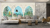 Chinoiserie Garden Arch Wallpaper, Peacock Mural, Oversized Custom Size Wall Art, Non - Woven, Non - Adhesive, Modern Wall Paper, Removable - Adawall Wallpaper - Registered Trade Accounts Only, Wallpaper Wholesale Account - W77785 - Adawall Wholesale - Wallpaper Wholesaler