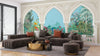 Chinoiserie Garden Arch Wallpaper, Peacock Mural, Oversized Custom Size Wall Art, Non - Woven, Non - Adhesive, Modern Wall Paper, Removable - Adawall Wallpaper - Registered Trade Accounts Only, Wallpaper Wholesale Account - W77785 - Adawall Wholesale - Wallpaper Wholesaler