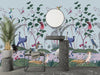 Chinoiserie Wallpaper, Birds, Floral Mural, Oversized Custom Size Wall Art, Non - Woven, Non - Adhesive, Modern Wall Paper, Removable - Adawall Wallpaper - Registered Trade Accounts Only, Wallpaper Wholesale Account - W77999 - Adawall Wholesale - Wallpaper Wholesaler