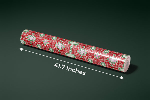 Christmas Poinsettia Retro Wallpaper, Seamless Pattern Mural, Oversized Custom Size Wall Art, Non - Woven, Non - Adhesive, Modern Wall Paper, Removable - Adawall Wallpaper - Registered Trade Accounts Only, Wallpaper Wholesale Account - W78032 - Adawall Wholesale - Wallpaper Wholesaler
