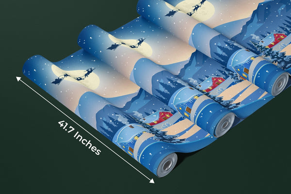 Christmas Wallpaper, Winter Landscape Mural, Oversized Custom Size Wall Art, Non - Woven, Non - Adhesive, Modern Wall Paper, Removable - Adawall Wallpaper - Registered Trade Accounts Only, Wallpaper Wholesale Account - W78121 - Adawall Wholesale - Wallpaper Wholesaler