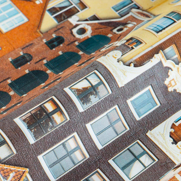 Cityscape 3D Embossed Wallpaper, Red, Orange Realistic Houses Apartments Design, Home Wall Decor, Modern Wallcovering - Adawall Wallpaper - Registered Trade Accounts Only, Wallpaper Wholesale Account - 23115-3 - Adawall Wholesale - Wallpaper Wholesaler